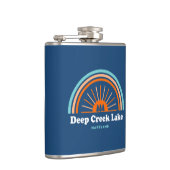 深いクリークレイクメリーランドレインボー フラスク (右)