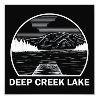 深いクリークレイクメリーランド フォトプリント           