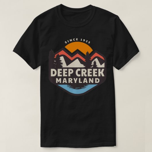 深いクリークレイク Tシャツ (デザイン正面)