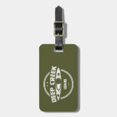 深いクリークワイルドアンドシーニックリバーアイダホカヤック ラゲッジタグ (正面縦)