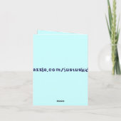 深いグリーティングカード カード (裏面)