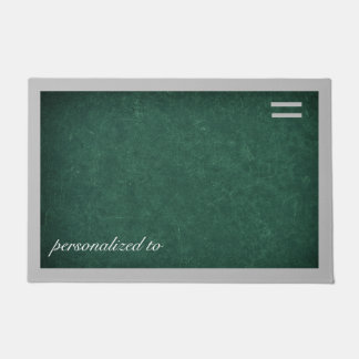深いグリーン(グレー縁どカスタム) ドアマット