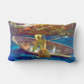 深いコーブロブスターマンコースタルフィッシャーマン ランバークッション (裏面)