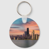 深いサンセットシカゴ キーホルダー (正面)