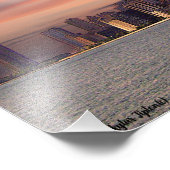 深いサンセットシカゴ フォトプリント            (角)