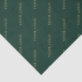 深いシンプルグリーンビジネスブランドロゴ印刷 薄葉紙 (詳細)