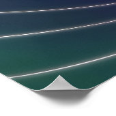 深いシーらせん状プリント ポスター (角)