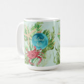 深いシーアイランドライフオーナメント コーヒーマグカップ (正面左)