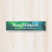 深いシーアクリルフローアート机用ネームプレート サインプレート (正面)