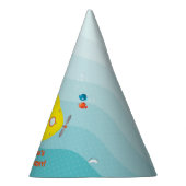 深いシーイエローサブマリン パーティーハット (右)