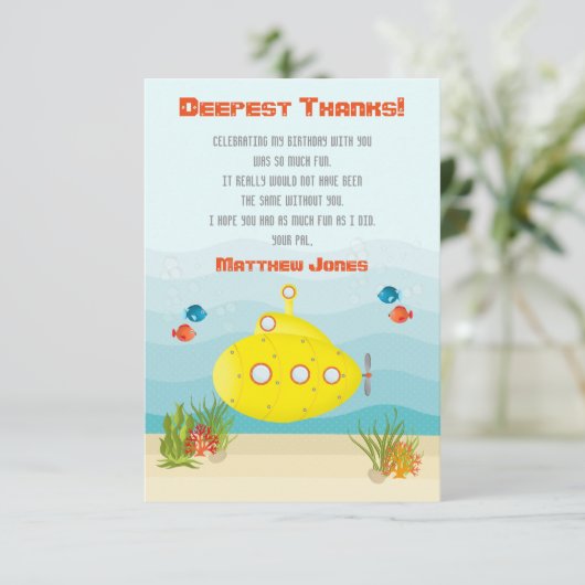 深いシーイエローサブマリン 招待状 (スタンド正面)