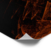 深いシーイカスフラクタルアート ポスター (角)