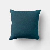 深いシーウォーター色 – 濃いティール(緑がかった色)ブルーとアクア クッション (裏面)