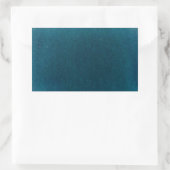 深いシーウォーター色 – 濃いティール（緑がかった色）ブルーとアクア 長方形シール (バッグ)