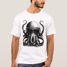 深いシーエクスプローラータコTシャツ