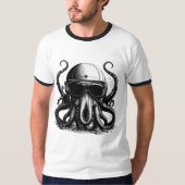 深いシーエクスプローラータコTシャツ Tシャツ (正面)