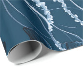 深いシークラゲ包み紙 ラッピングペーパー (ロールコーナー)