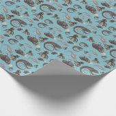 深いシークリーチャー ラッピングペーパー (角)