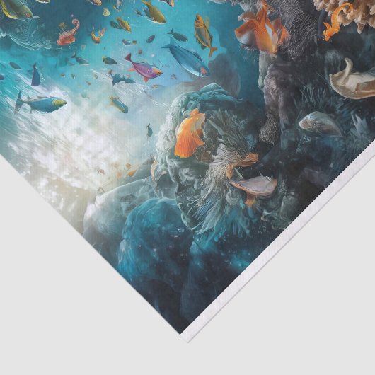 深いシーコーラルファンタジー熱帯水中夢 薄葉紙 (詳細)