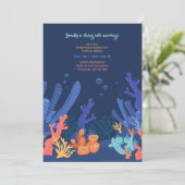 深いシーコーラル招待状 招待状 (スタンド正面)