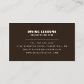 深いシーダイバーズスキューバダイビングインストラクター 名刺 (裏面)
