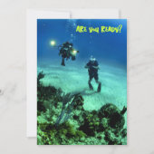 深いシーダイバー先生ウェルカムドスタムズカード 招待状 (正面)