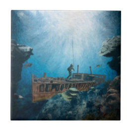 深いシーダイバー タイル