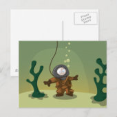 深いシーダイバー ポストカード (正面/裏面)