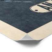 深いシーダイバー(ヴィンテージポスターデザイン) ポスター (角)