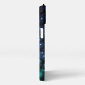 深いシーバブル迷彩柄iPhoneケース iPhoneケース (右側面)