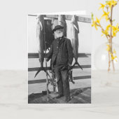 深いシーフィッシャーマン, 1912 カード (黄色い花)