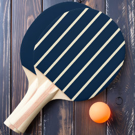 深いシーブルーストライピング無地のと 卓球ラケット