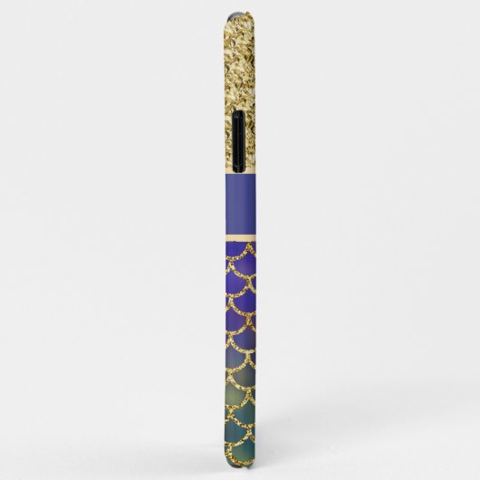 深いシーブルーマーメイドはかりで測パーソナライズされた Case-Mate iPhoneケース (裏面/右)