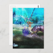 深いシーマーメイド ポストカード (正面/裏面)
