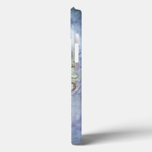 深いシームーンマーメイドファンタジーアート Case-Mate iPhoneケース (裏面 / 左)