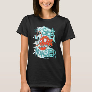 深いシーモンスターフロッグフィッシュ Tシャツ