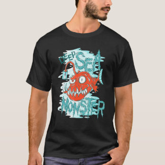 深いシーモンスターフロッグフィッシュ Tシャツ