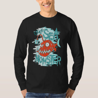 深いシーモンスターフロッグフィッシュ Tシャツ