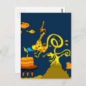 深いシー誕生日5x7.jpg ポストカード (正面/裏面)