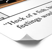 深いシー魚釣りユーモアのポスター ポスター (角)