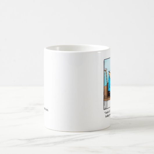 深いシー魚釣りユーモアマグギフト コーヒーマグカップ (中央)