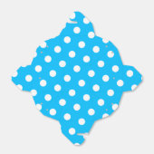 深いスカイブルーとホワイトドット フェイバーボックス (折り畳みなし)