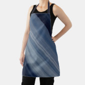 深いスカイブルーストライプー エプロン (インサイチュ)