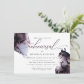 深いスモーキーパープルジェムゲード招待状 招待状 (スタンド正面)