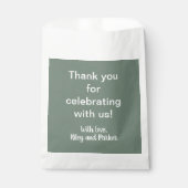 深いセージグリーン フェイバーバッグ (正面)