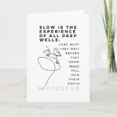 深いソウルインテンバート哲学引用文ニーチェ カード (正面)