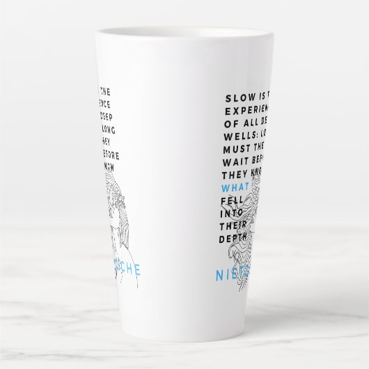 深いソウル哲学引用文ニーチェ カフェラテマグ (正面)