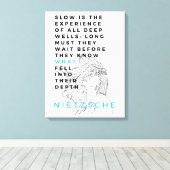 深いソウル哲学引用文ニーチェ キャンバスプリント (インサイチュ (ウッドフロア))