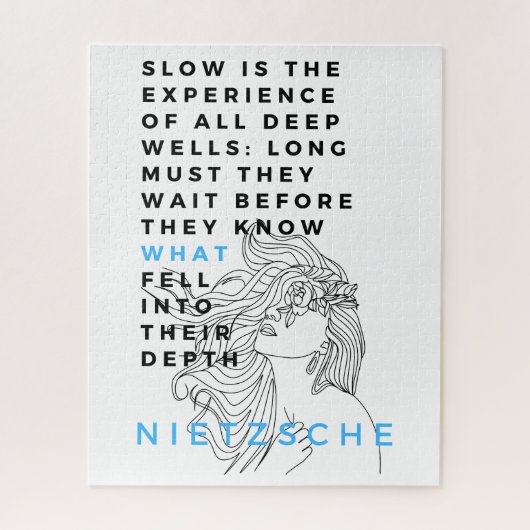 深いソウル哲学引用文ニーチェ ジグソーパズル (縦)