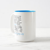 深いソウル哲学引用文ニーチェ ツートーンマグカップ (正面左)